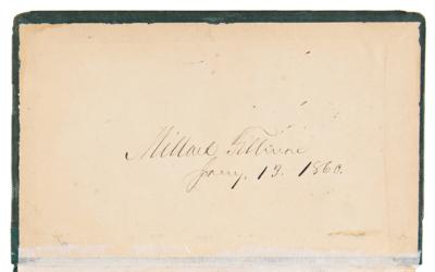 Lot #56 Millard Fillmore Twice-Signed Book from His Personal Library - Image 2