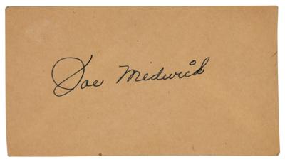 Lot #736 Joe Medwick Signature - Image 1