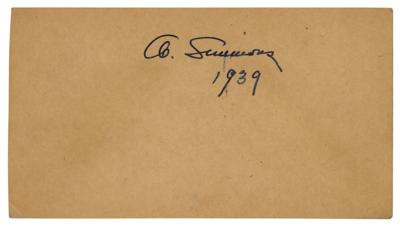 Lot #763 Al Simmons Signature - Image 1