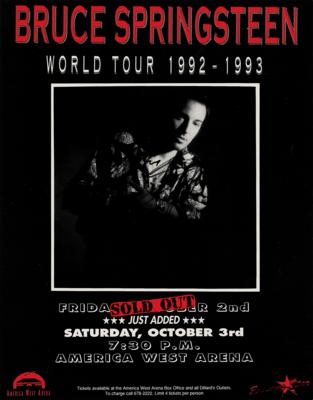 Lot #601 Bruce Springsteen Signed Concert Poster - Image 1