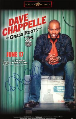 Lot #641 Dave Chappelle Signed Concert Poster - Image 1