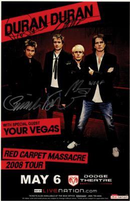 Lot #567 Duran Duran Signed Concert Poster