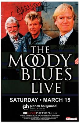 Lot #582 Moody Blues Signed Concert Poster - Image 1