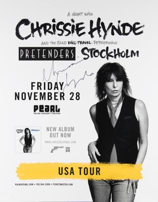 Lot #588 The Pretenders: Chrissie Hynde Signed Concert Poster - Image 1
