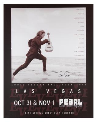 Lot #585 Eddie Vedder Signed Concert Poster