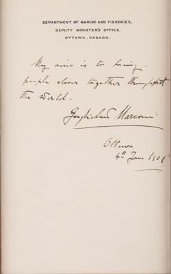 Lot #123 Guglielmo Marconi Autograph Quote Signed - Image 2