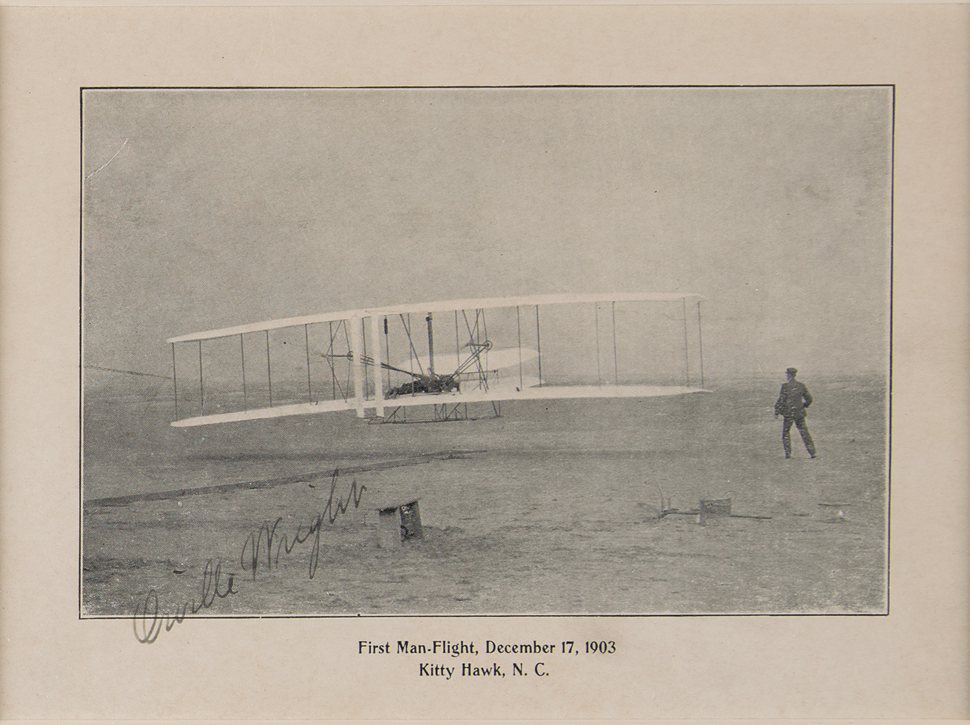 Lot #394 Orville Wright Signed Photograph