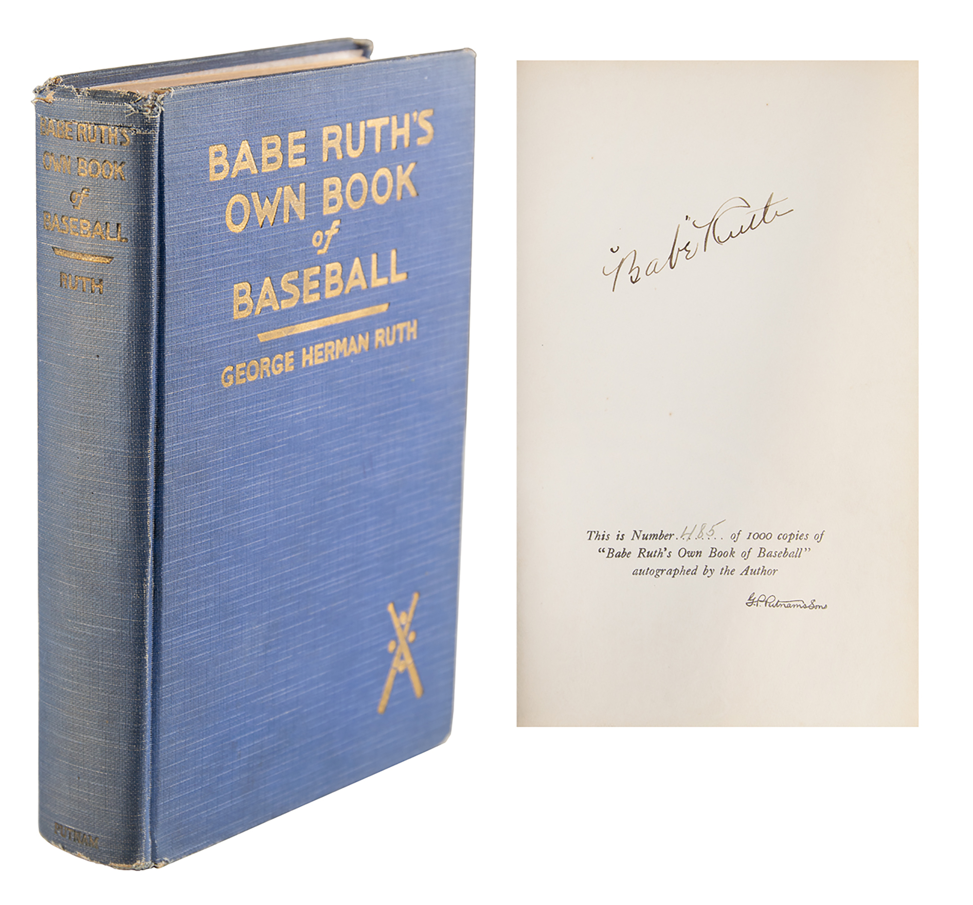 Lot #692 Babe Ruth Signed Book