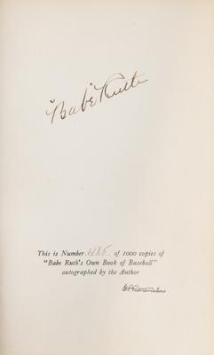 Lot #692 Babe Ruth Signed Book - Image 2