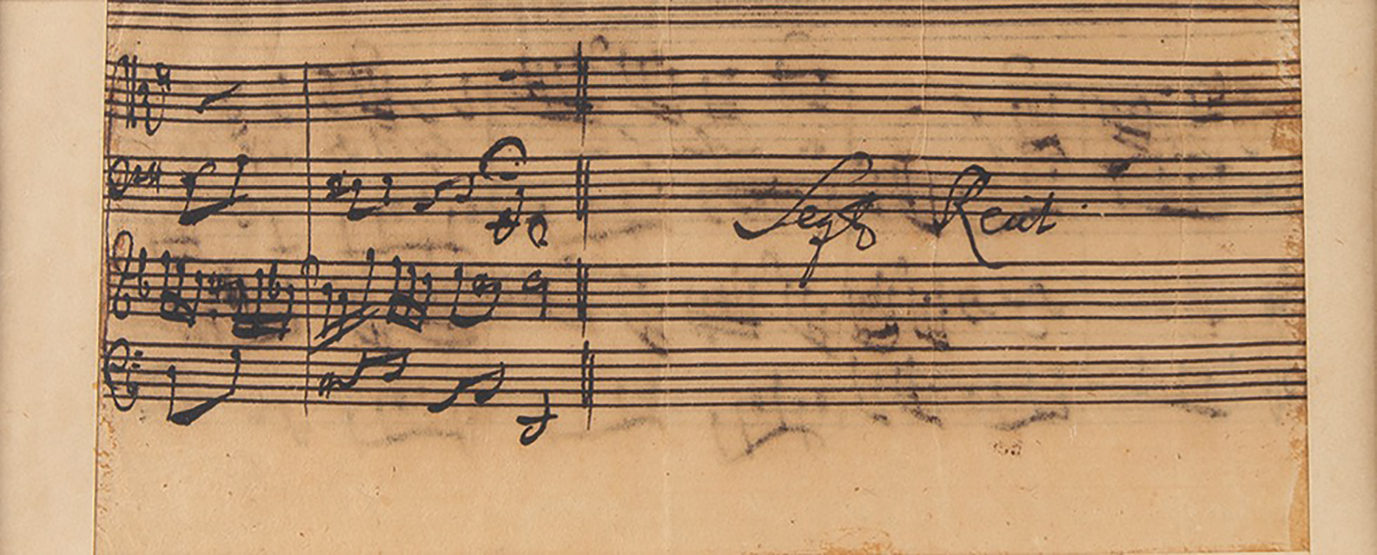 Lot #521 Johann Sebastian Bach Autograph Musical Manuscript - Image 7