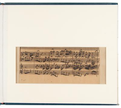 Lot #521 Johann Sebastian Bach Autograph Musical Manuscript - Image 1