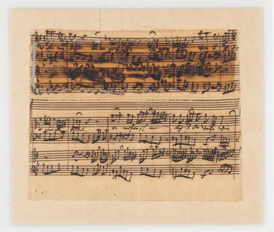 Lot #521 Johann Sebastian Bach Autograph Musical Manuscript - Image 3