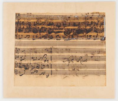 Lot #521 Johann Sebastian Bach Autograph Musical Manuscript - Image 4
