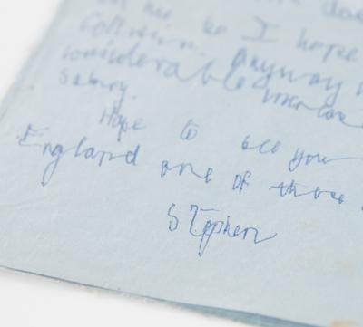 Lot #121 Stephen Hawking Autograph Letter Signed - Image 3