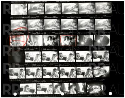 Lot #2237 Fleetwood Mac Archive of (22) Contact Sheet Photographs by Sam Emerson - Image 4