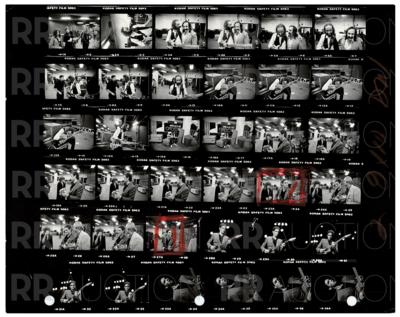 Lot #2237 Fleetwood Mac Archive of (22) Contact Sheet Photographs by Sam Emerson - Image 5
