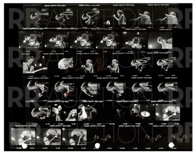 Lot #2237 Fleetwood Mac Archive of (22) Contact Sheet Photographs by Sam Emerson - Image 7