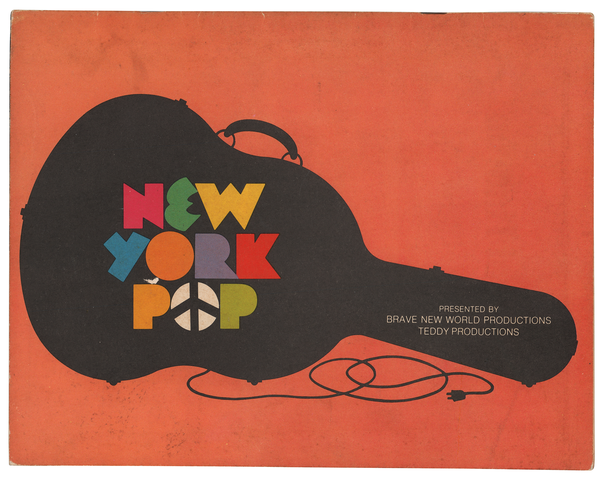 Lot #2091  Jimi Hendrix: Rare 1970 New York Pop Festival Program
