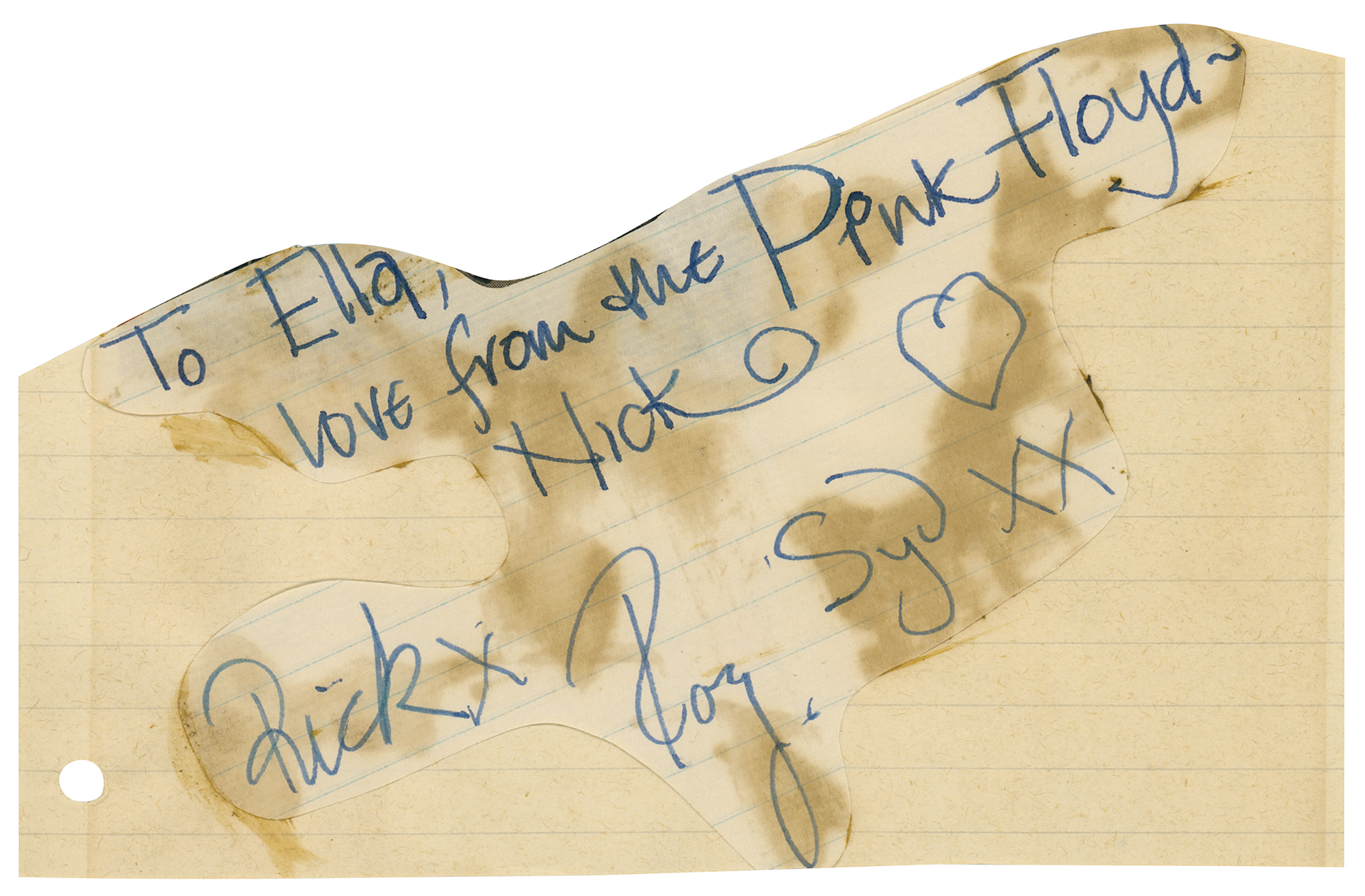 Lot #2158 Pink Floyd Signatures