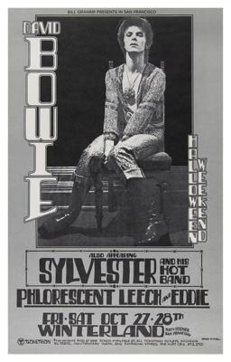 Lot #2258 David Bowie 1972 Winterland Ballroom Concert Poster - Image 1