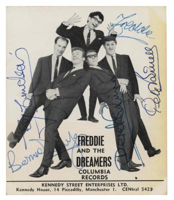 Lot #2207 Freddie and the Dreamers Signed Fan Club Card