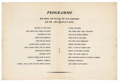 Lot #2079 Bob Dylan 1964 London Program - Image 3