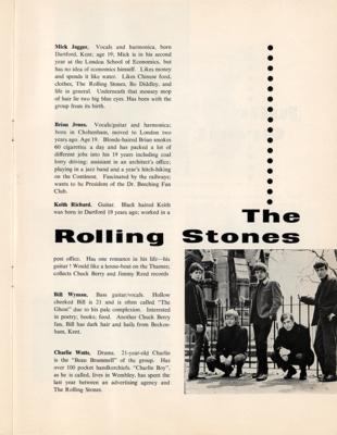 Lot #2106 Rolling Stones 1963 Concert Program - Image 3