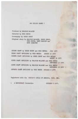 Lot #2301 Sex Pistols: Original Draft Script for 'Who Killed Bambi?' - Image 4