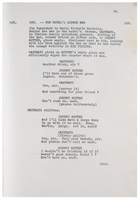 Lot #2301 Sex Pistols: Original Draft Script for 'Who Killed Bambi?' - Image 7