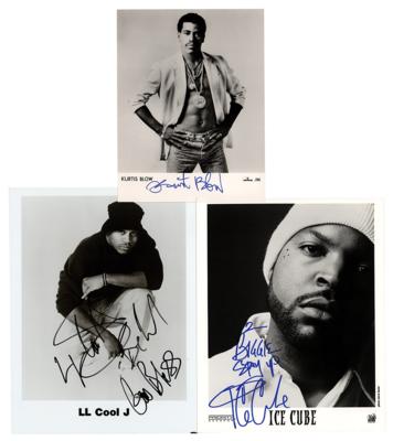 Lot #2325 Rappers (3) Signed Photographs