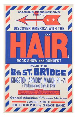 Lot #2275 Hair 1970 Kingston Poster - Image 1