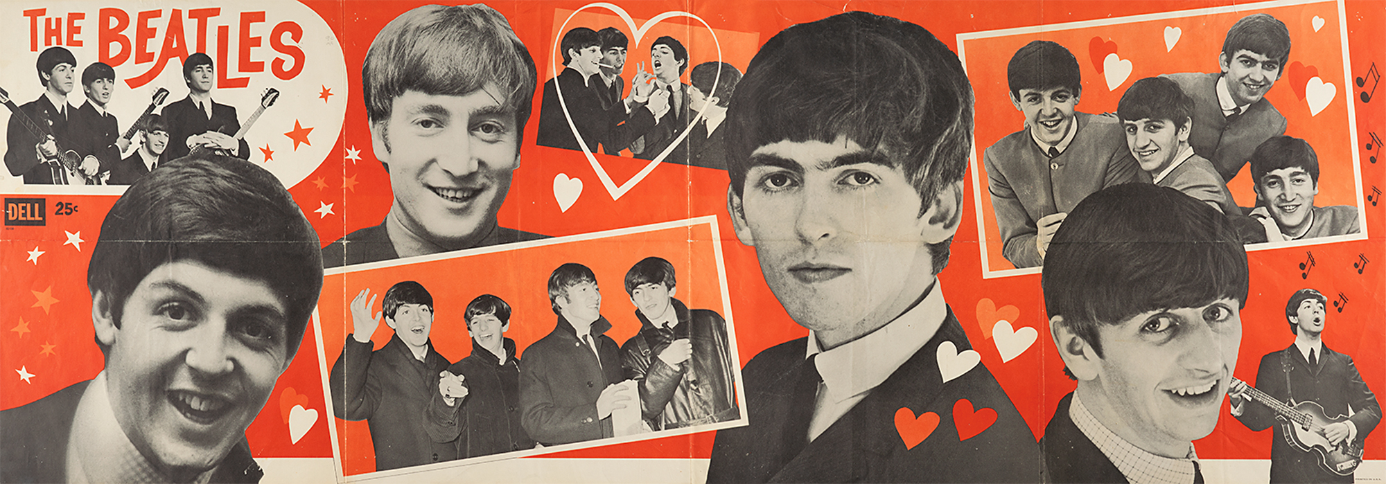 Lot #2046 Beatles 1960s Dell Publishing Poster