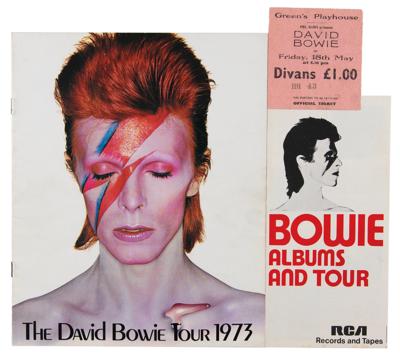 Lot #2260 David Bowie (3) 1973 Tour Items
