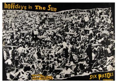 Lot #2302 Sex Pistols 1977 'Holidays in the Sun' Poster