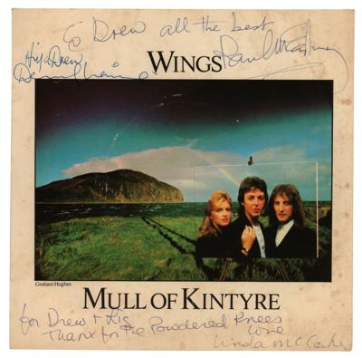 Lot #2012 Paul McCartney and Wings Signed 45 RPM