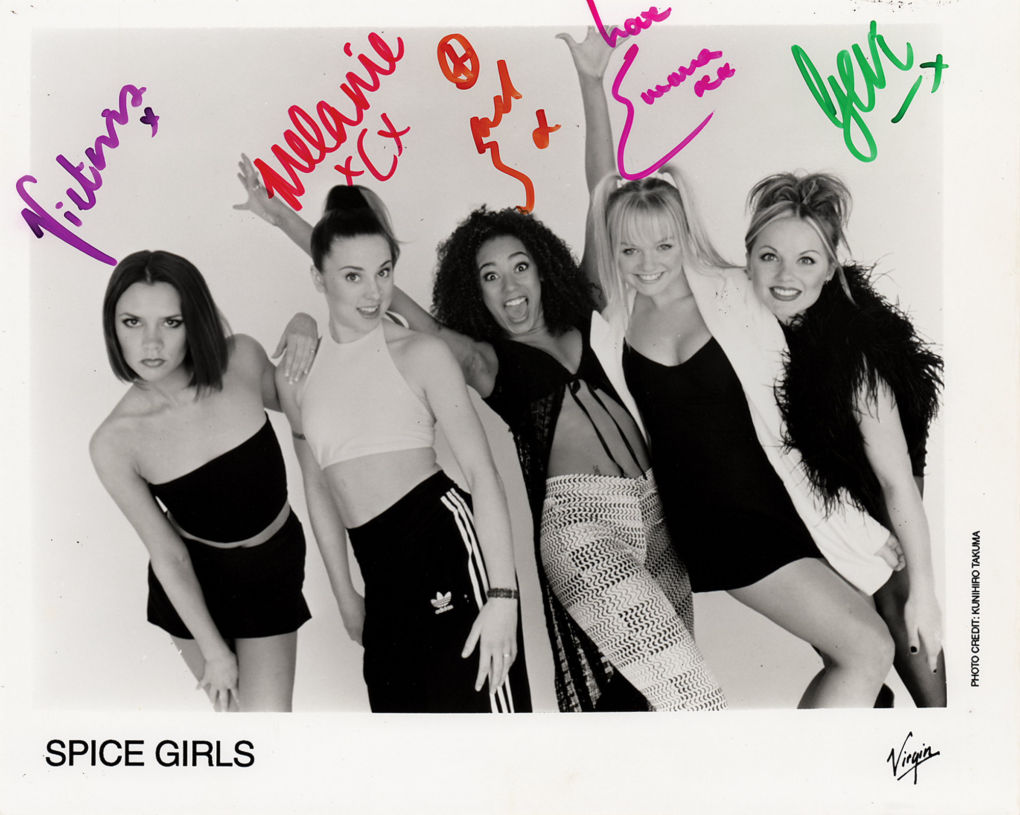 Lot #2350 Spice Girls Signed Photograph