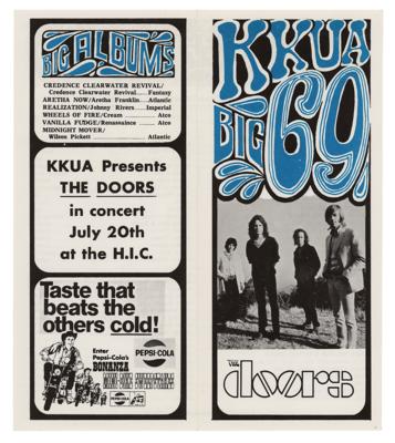 Lot #2129 The Doors 1968 Hawaii Concert Flier - Image 1