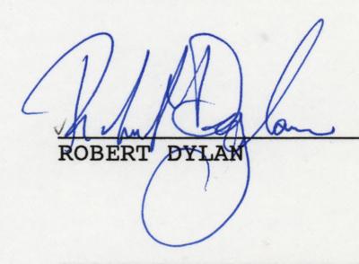 Lot #2076 Bob Dylan Signed Divorce Document