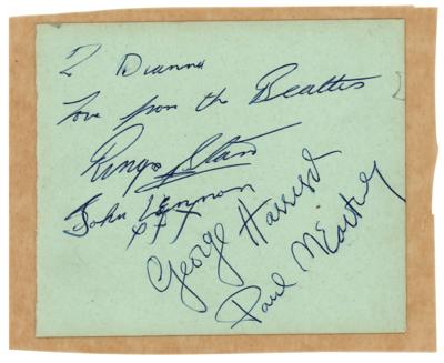 Lot #2039 Ringo Starr-Signed Beatles Signatures - Image 2