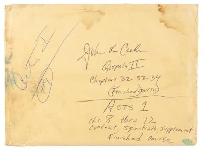 Lot #2266 Johnny Cash Signed Envelope