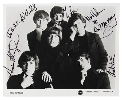 Lot #2220 The Turtles Signed Photograph