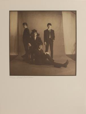 Lot #2057 Astrid Kirchherr Signed Beatles Print - Image 1