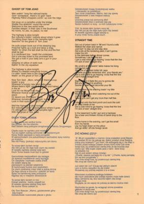 Lot #2291 Bruce Springsteen Signed 1997 Warsaw Concert Program - Image 1