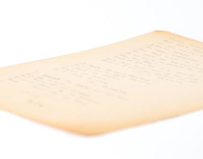 Lot #2060 Bob Dylan Triple-Signed Handwritten Poems: 
