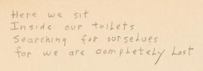 Lot #2064 Bob Dylan Signed Handwritten Poem: 