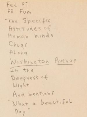 Lot #2069 Bob Dylan Triple-Signed Handwritten Poems: 