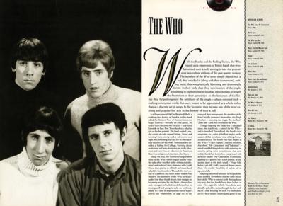 Lot #2126 The Who, The Kinks, and Others 1990 Rock and Roll Hall of Fame Program - Image 4