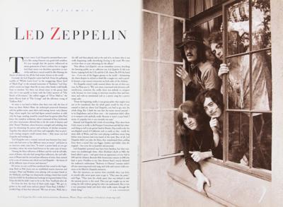 Lot #2150 Led Zeppelin, Janis Joplin, and Others 1995 Rock and Roll Hall of Fame Program with CD - Image 3