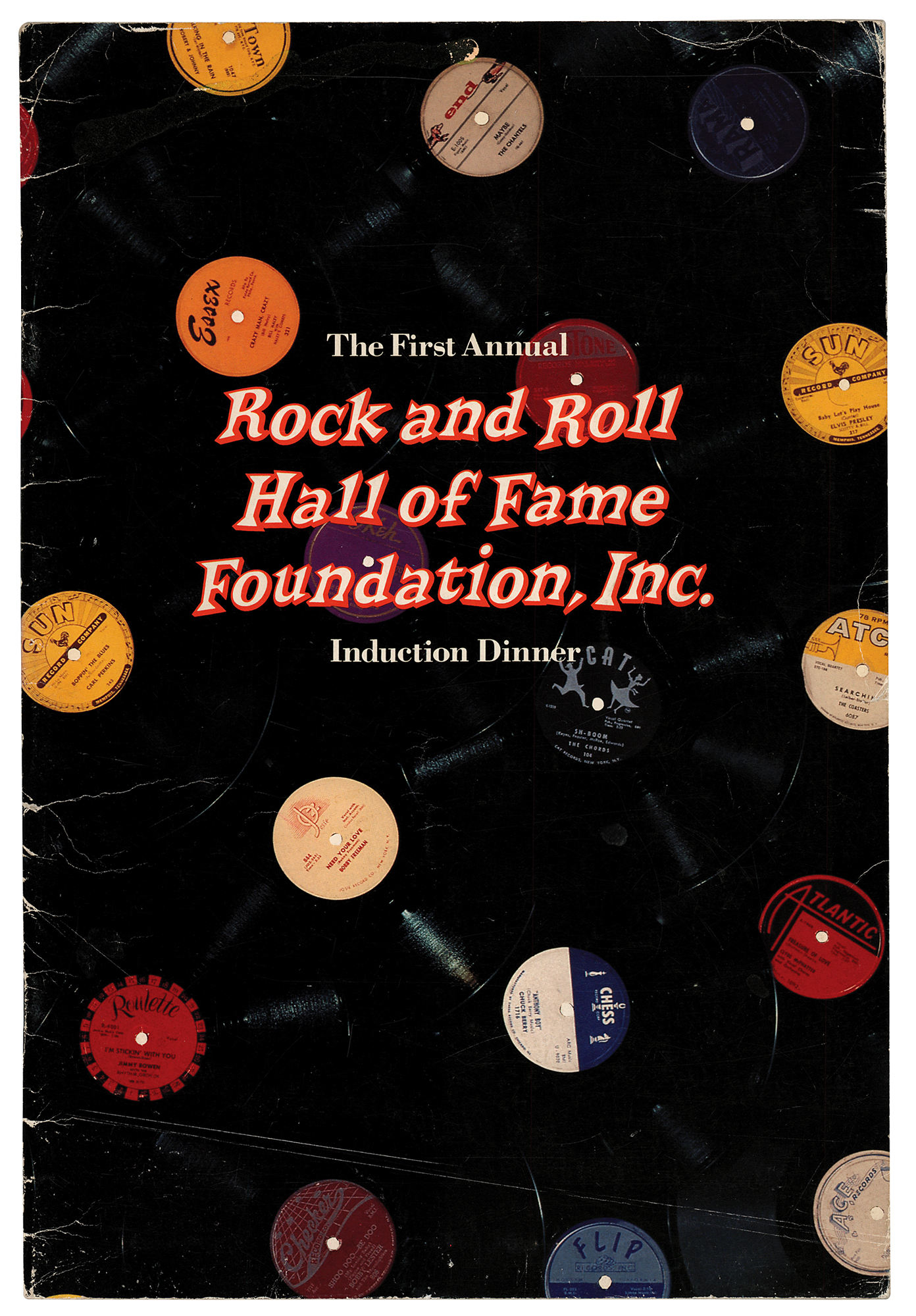 Lot #2187 Elvis Presley, Chuck Berry, Little Richard, and Others 1986 Rock and Roll Hall of Fame Program