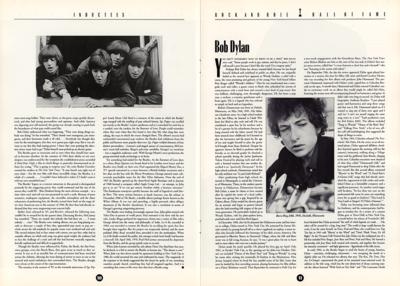 Lot #2048 Beatles, Bob Dylan, and Others 1988 Rock and Roll Hall of Fame Program - Image 3